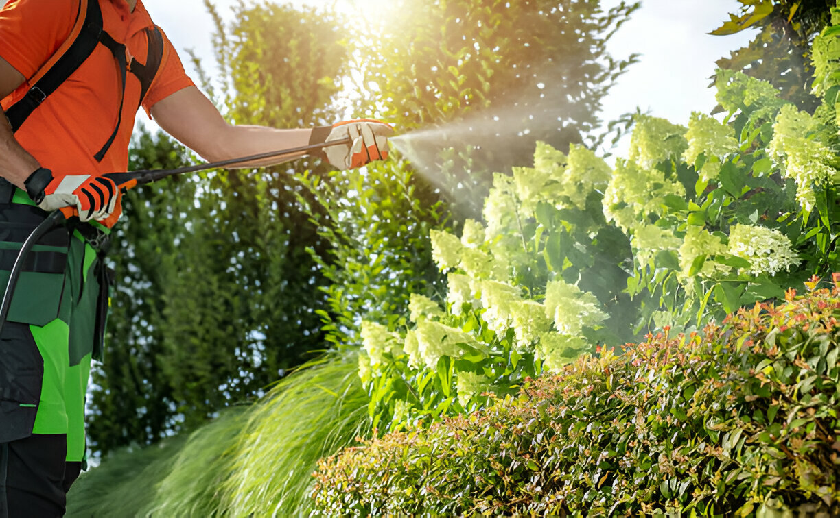 Sprøjtning og gødning af haven